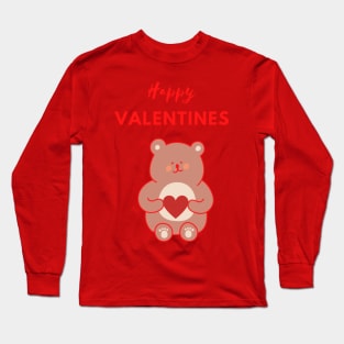 Valentines teddy bear Long Sleeve T-Shirt